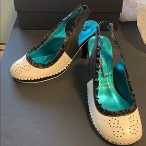 Irregular Choice black & white retro vintage heels